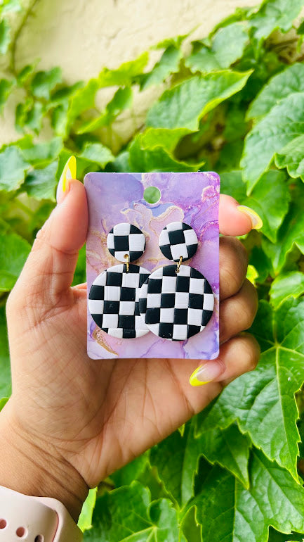 Checkered Double Hoops